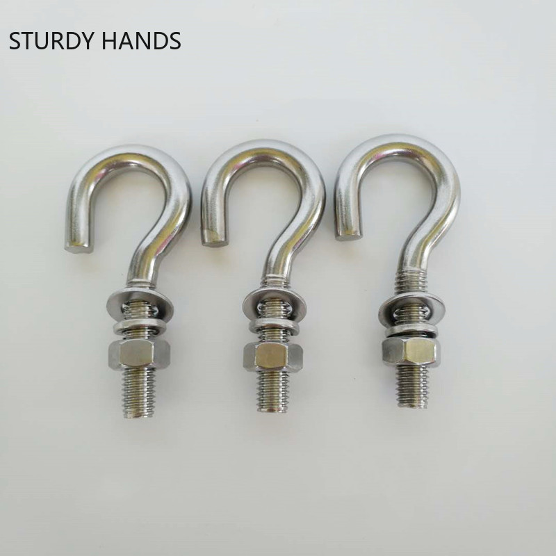 Home Bathroom Hardware - 2pcs Stainless Steel Hanging Hook Home
