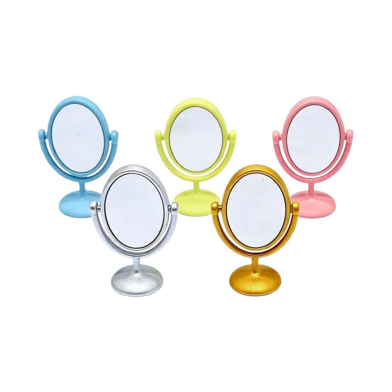 Home Bathroom Model - 1Pcs Miniature Retro Mirror Dressing Table
