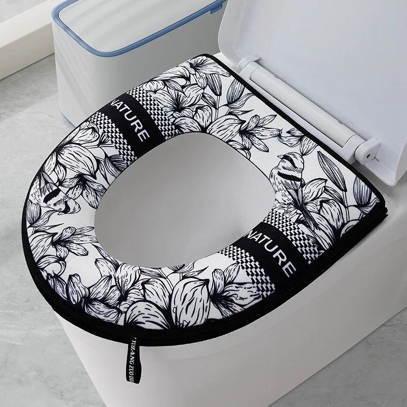 Zara Home Bathroom - 1Pcs Thickened Toilet Seat Zipper Toilet