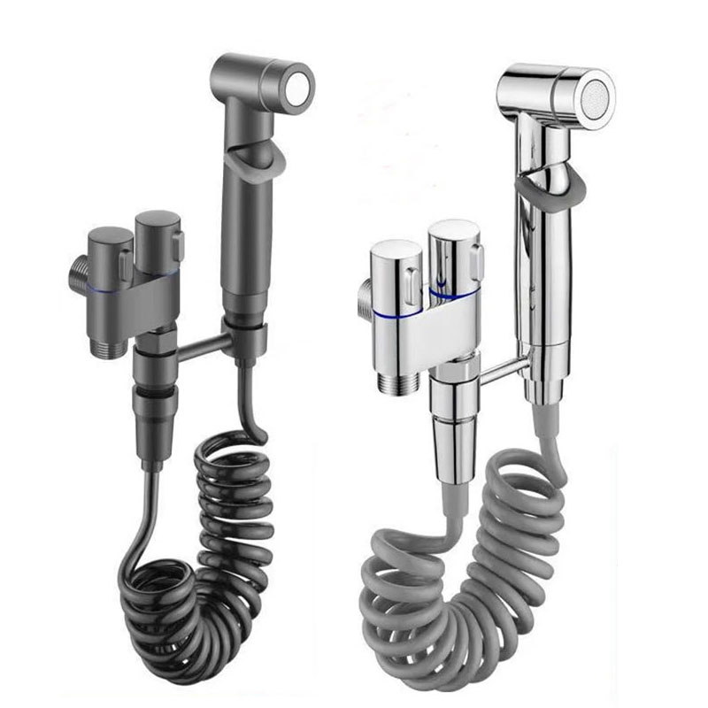 Home Bathroom Cleaning Kit - Zinc Alloy High Pressure Bidet Sprayer