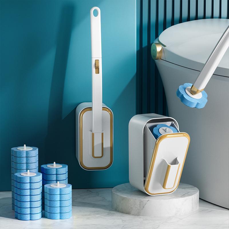 Toilet Brush Holder - Wall Mounted Toilet Brush Set with