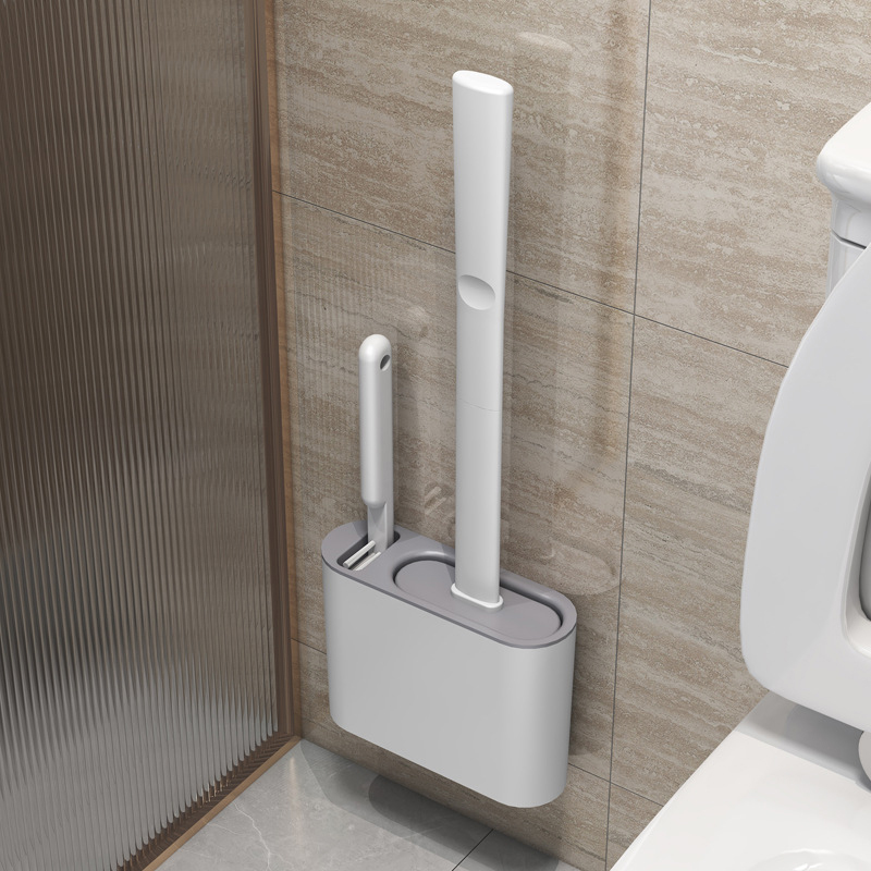 Toilet Brush Holder - Wall Hanging Toilet Brush with Holder