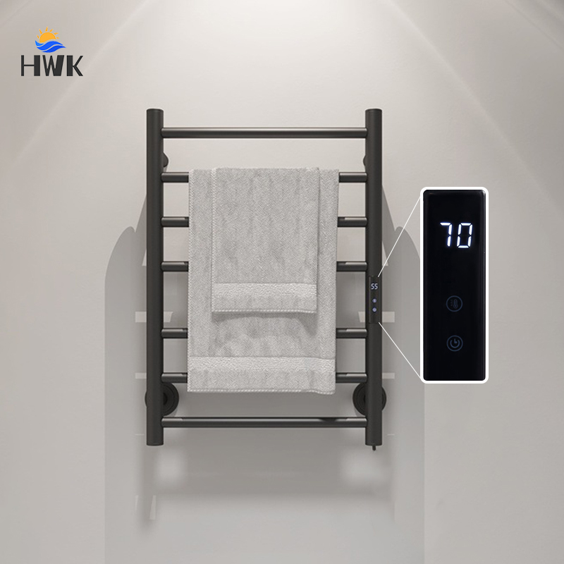 Towel Warmer Electric - Black/White Bathroom Electric Towel Rail.Smart Digital