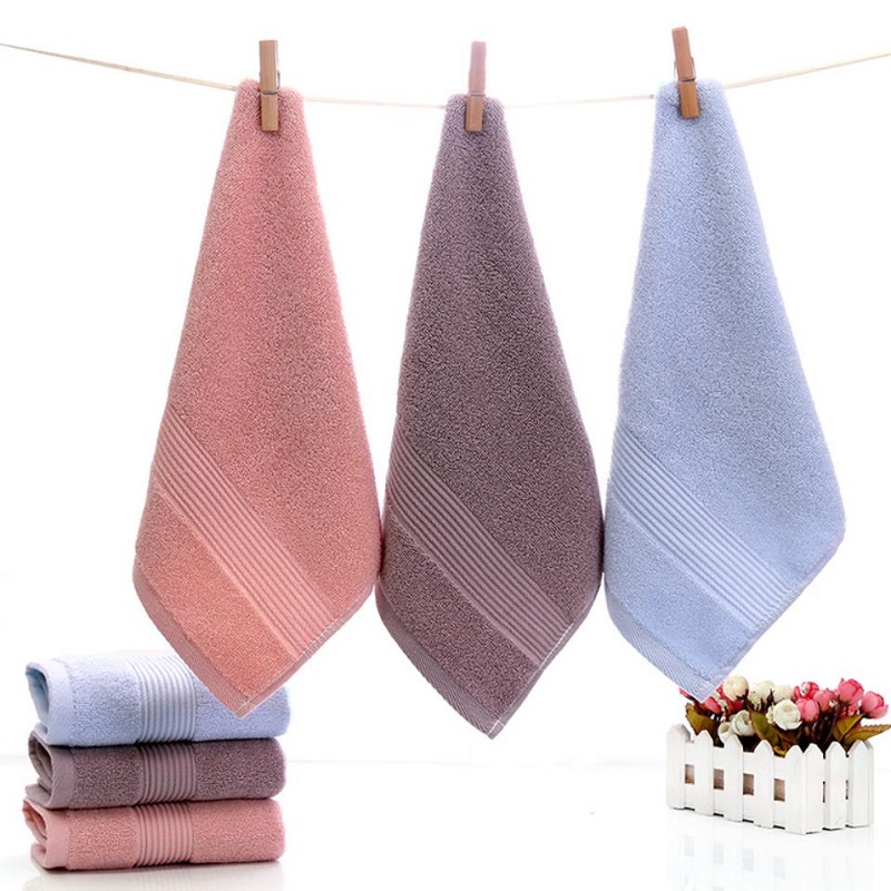 Zara Home Bathroom - 4pcs Thickened Plain Cotton Square Towels