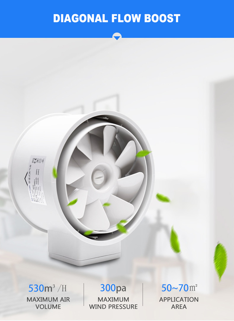 2026 6'' Inline Duct Fan Air V - Home Bathroom Vent Fans review and price