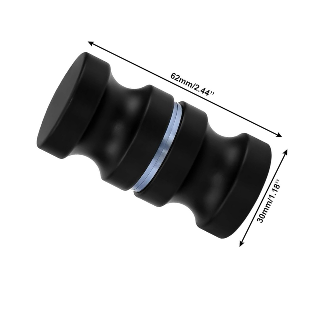 Aluminum Glass Door Knob Black - Home Bathroom Hardware review and price