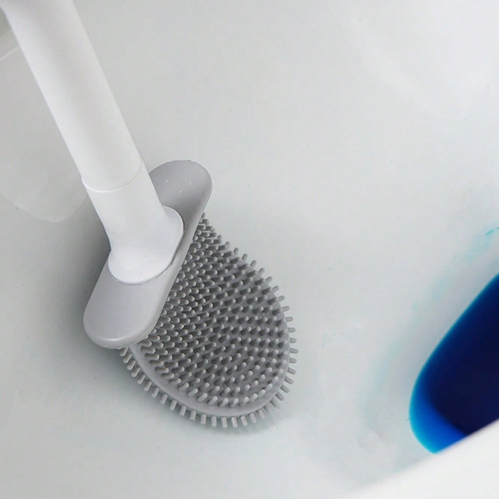Hanging Silicone Toilet Brush  - Toilet Brush Holder review and price