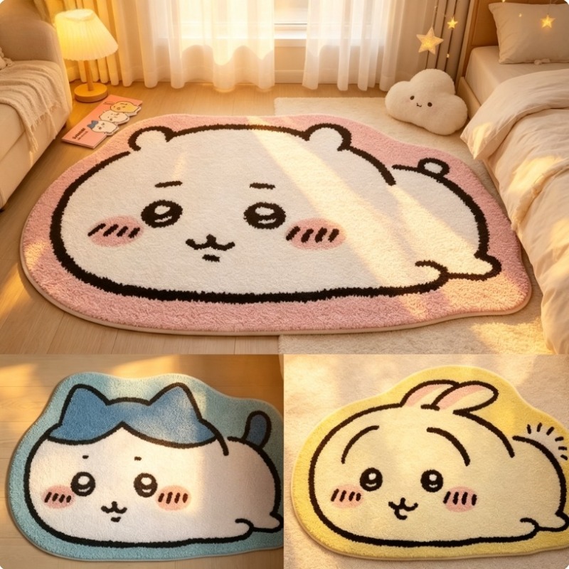 Hot Chiikawa Cartoon Rug Anime - Home Bathroom Floor Mats review and price