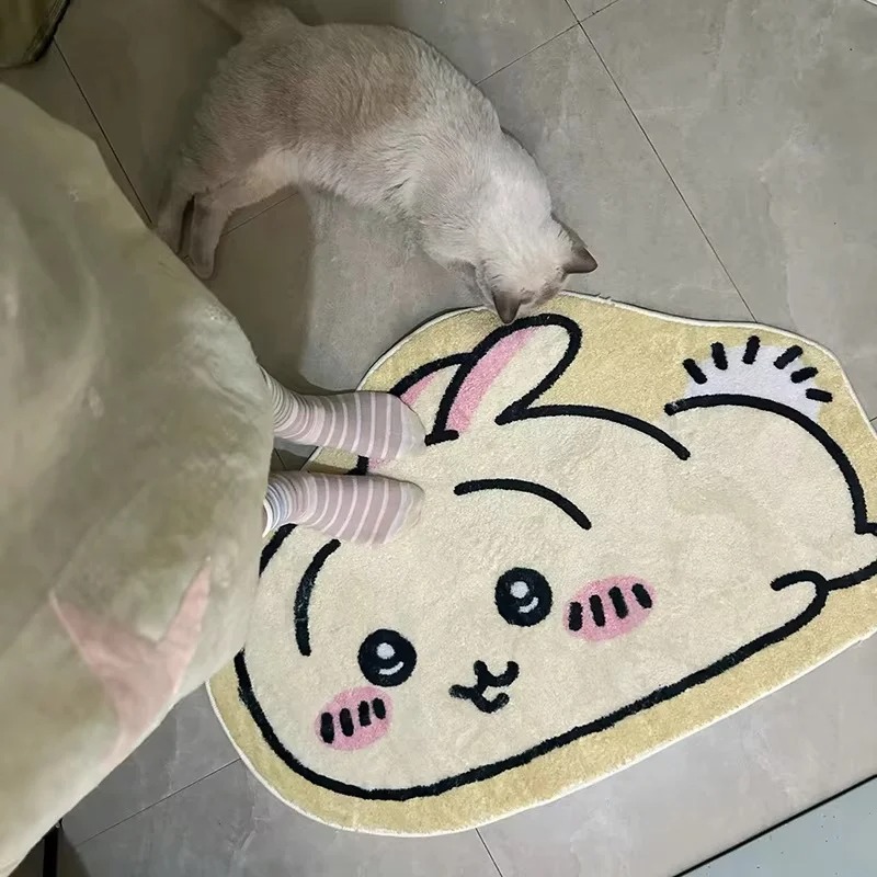 Hot Chiikawa Cartoon Rug Anime - Home Bathroom Floor Mats review and price