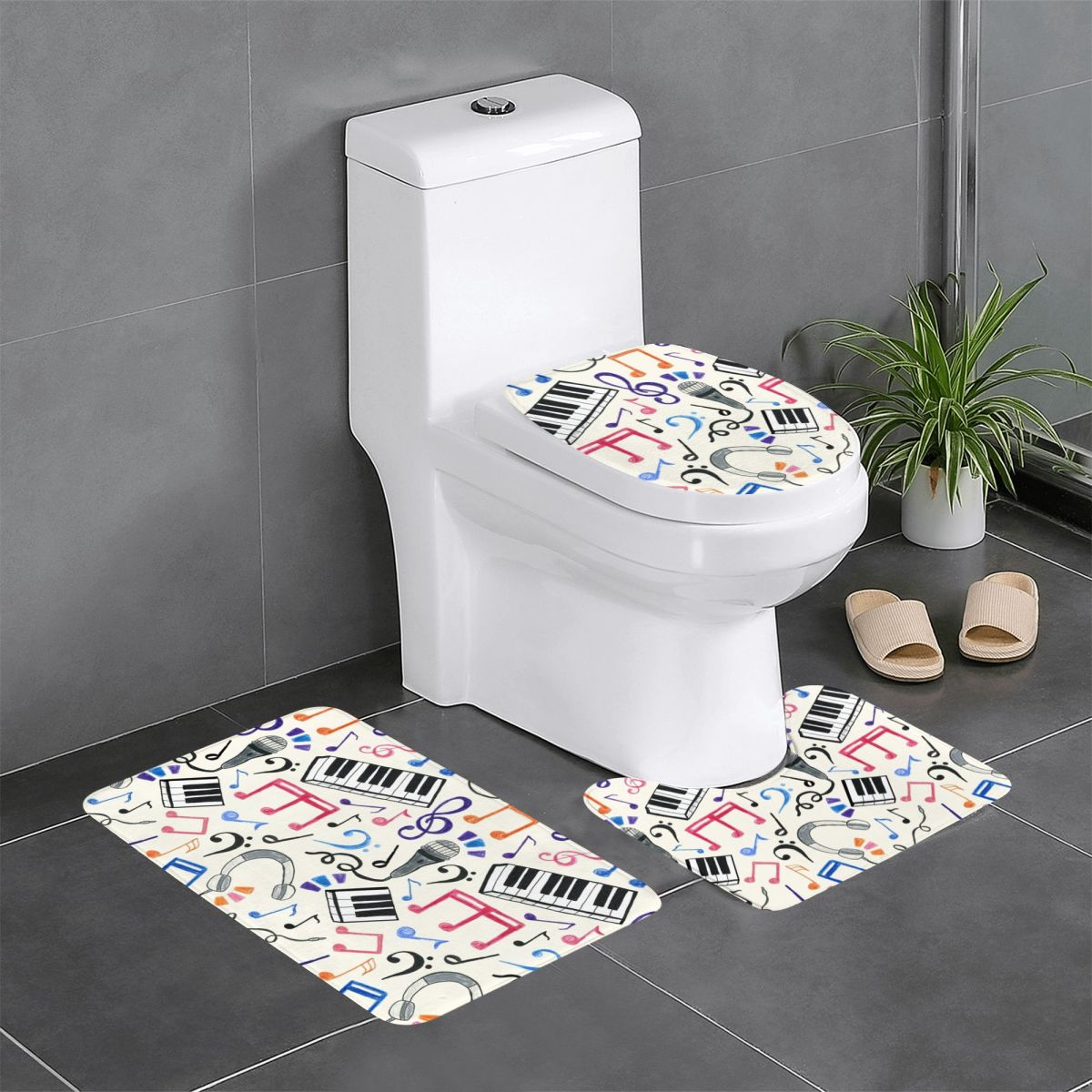 Good Beats - Music Notes & Sym - Home Goods Bathroom Sets review and price