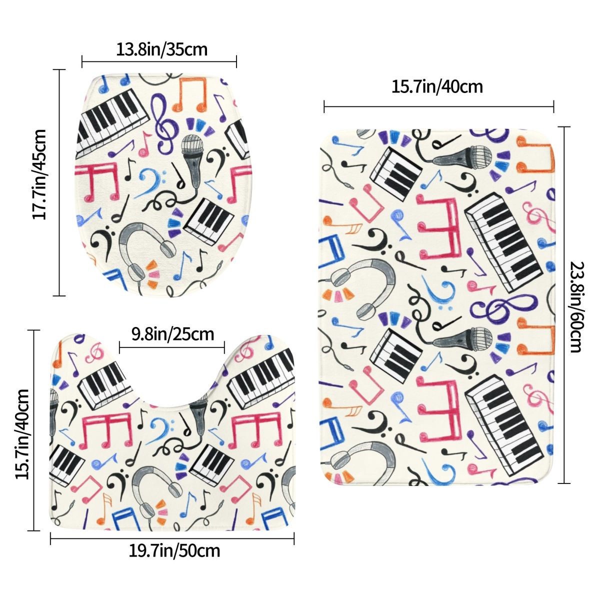 Good Beats - Music Notes & Sym - Home Goods Bathroom Sets review and price