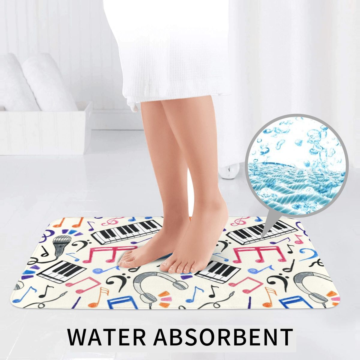 Good Beats - Music Notes & Sym - Home Goods Bathroom Sets review and price