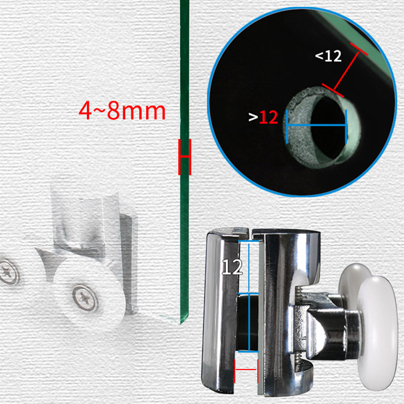 Runners Wheel Shower door Hard - Home Bathroom Hardware review and price