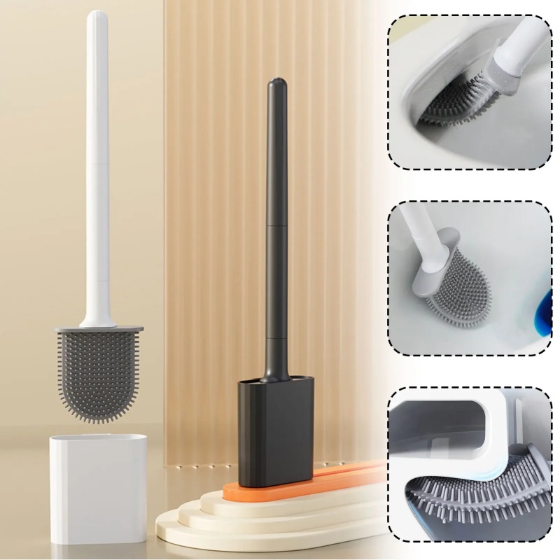Mini Silicone Toilet Brush wit - Toilet Brush Holder review and price