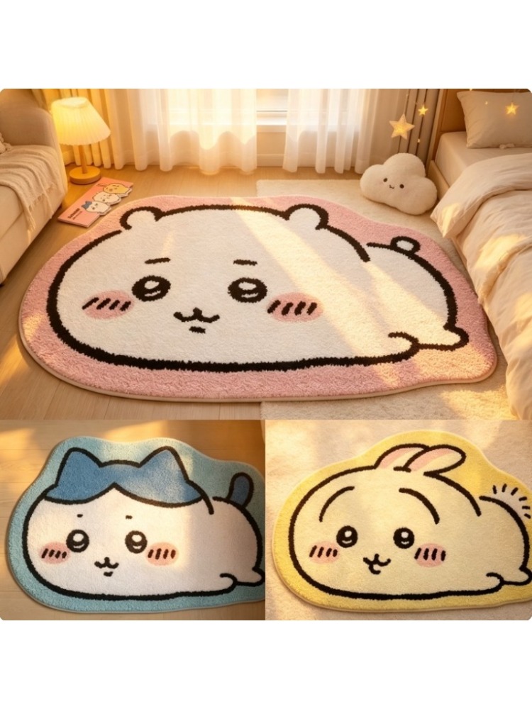 Chiikawa Cartoon Rug Anime Hac - Home Bathroom Floor Mats review and price