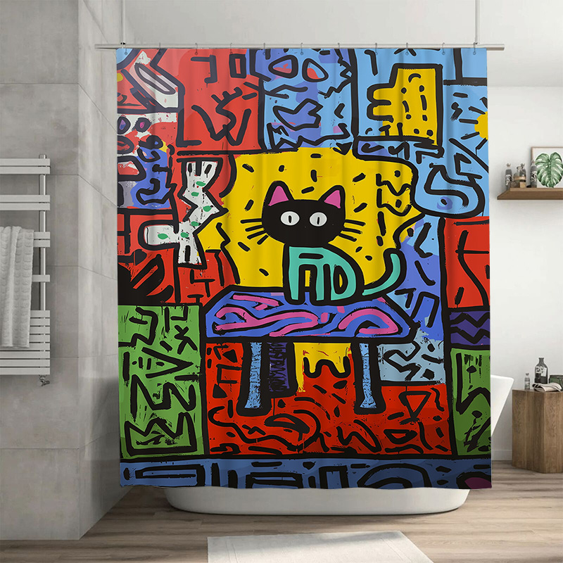 Bright Graffiti Abstract Cat S - Home Bathroom Remodel review and price