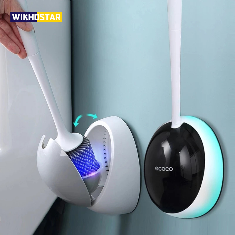 WIKHOSTAR TPR Silicone Toilet  - Toilet Brush Holder review and price
