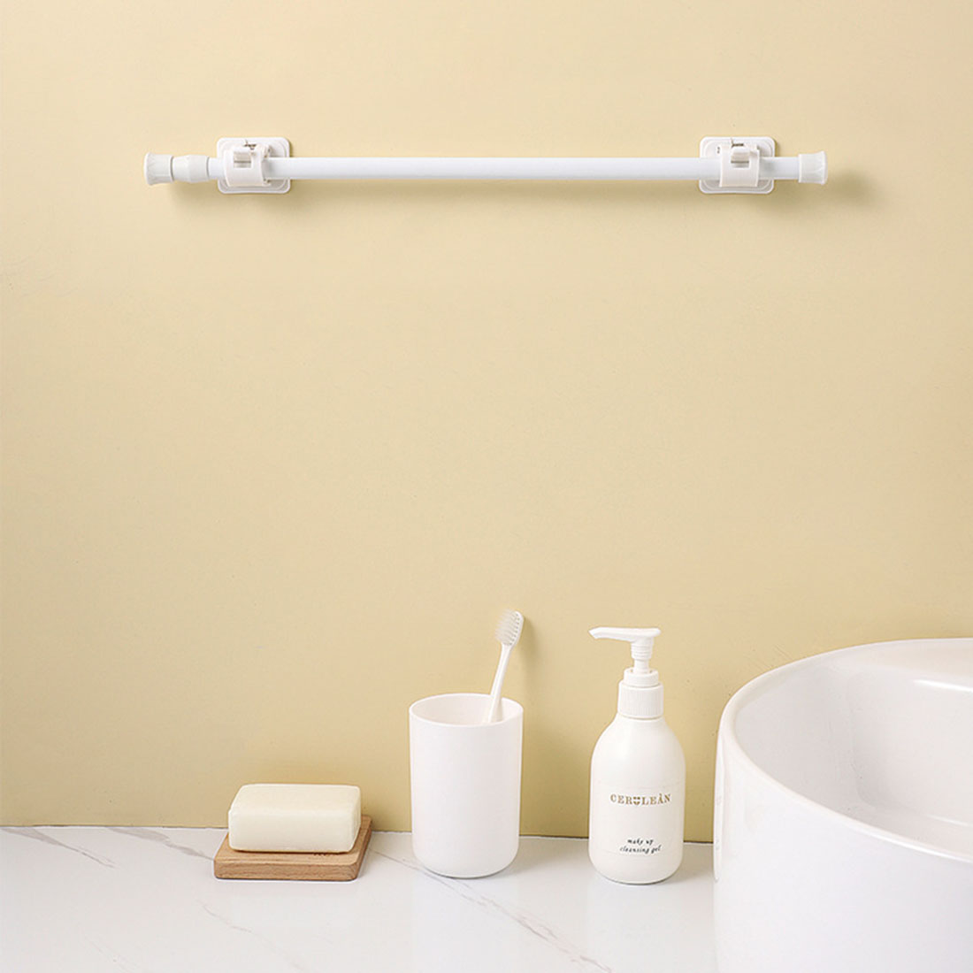 Multi purpose spring loaded te - Home Bathroom Hardware review and price