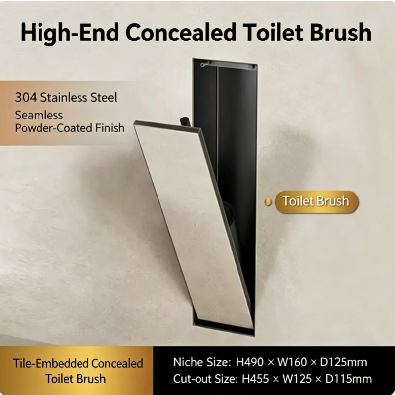 Hidden toilet brush holder+sta - Toilet Brush Holder review and price