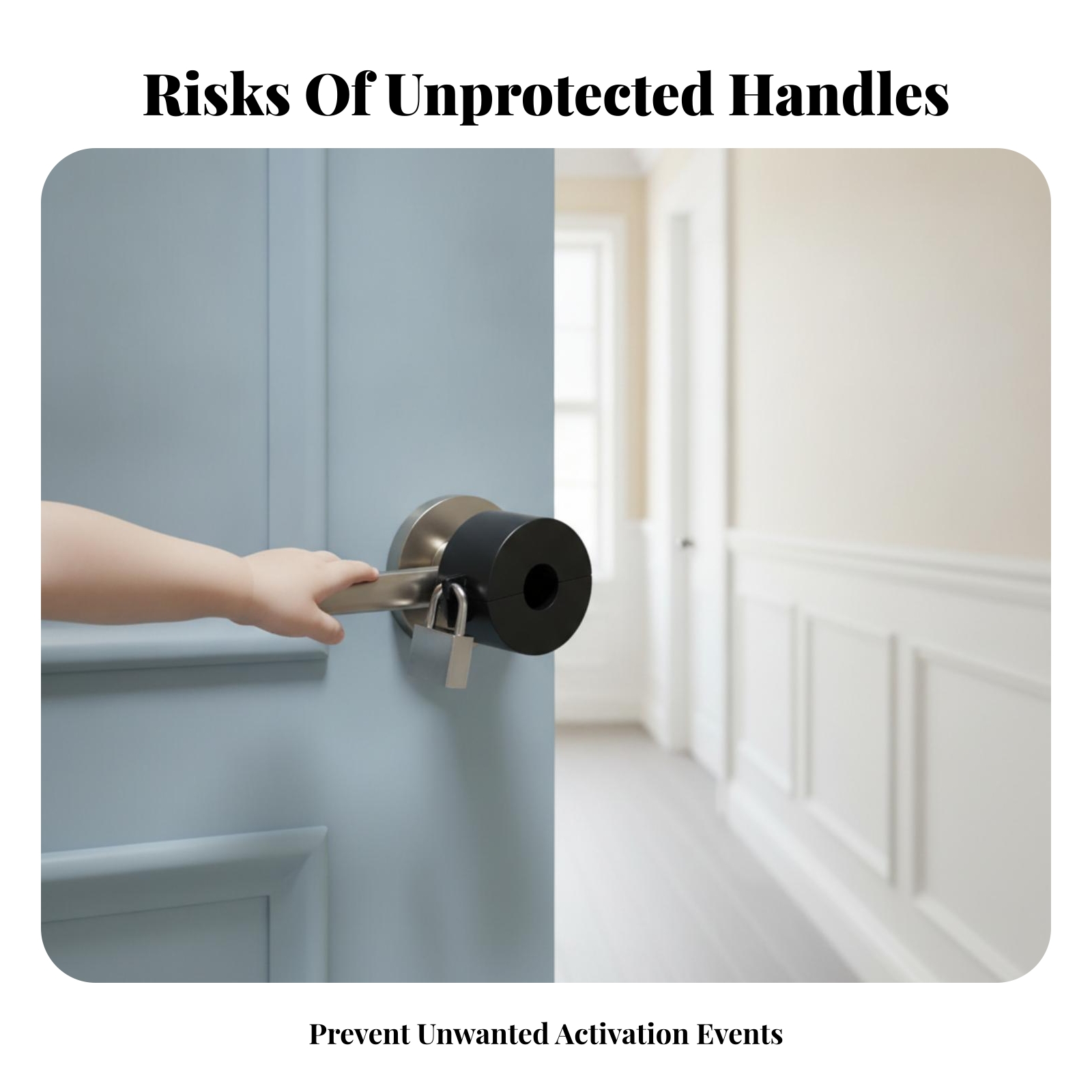 Door Knob Lockout Device Black - Home Bathroom Hardware review and price