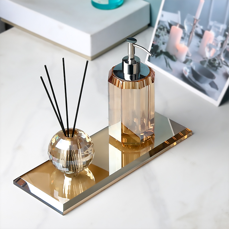 Amber Crystal Glass Lotion Bot - Zara Home Bathroom review and price