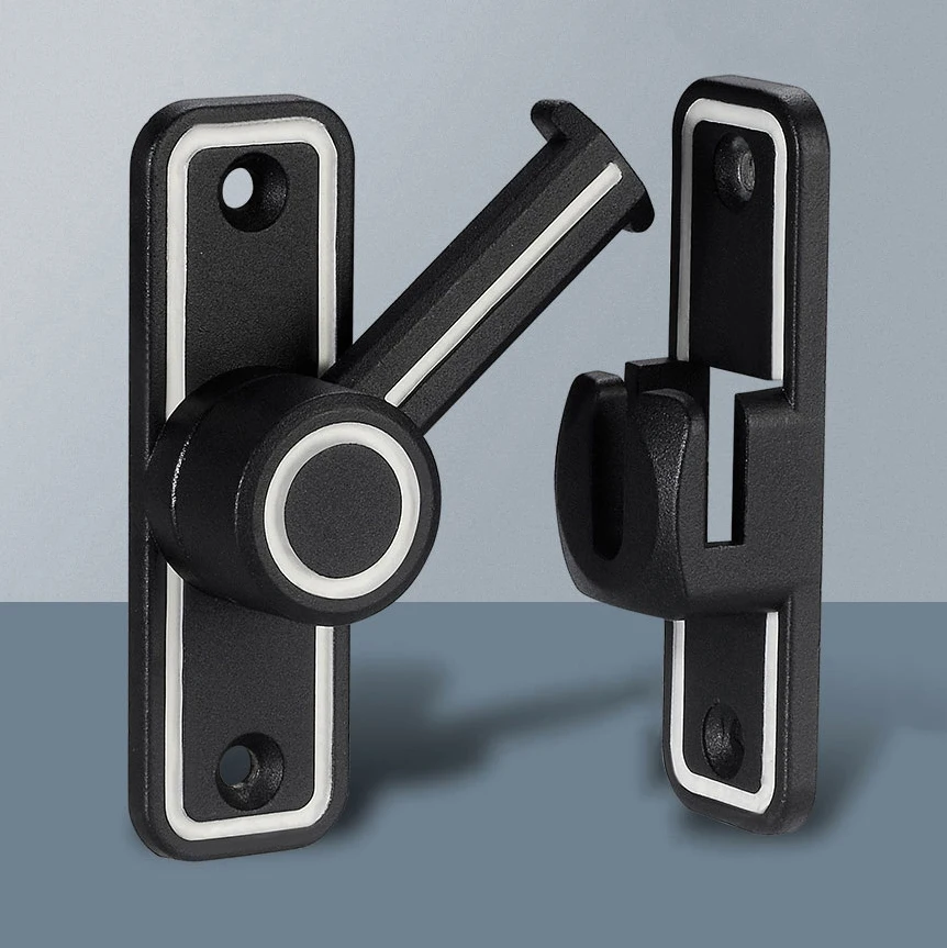Black Luminous Barn Door Latch - Home Bathroom Hardware review and price