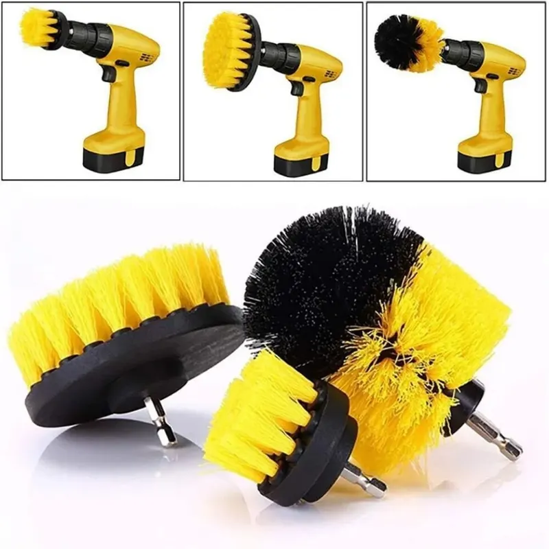 3 pcs/set drill brush set powe - Home Bathroom Cleaning Kit review and price