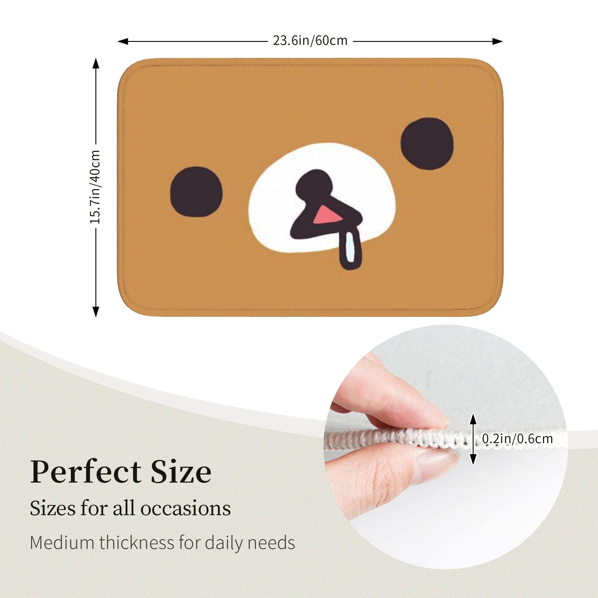 R-Rilakkumaes Cartoon Floor Do - Home Bathroom Floor Mats review and price