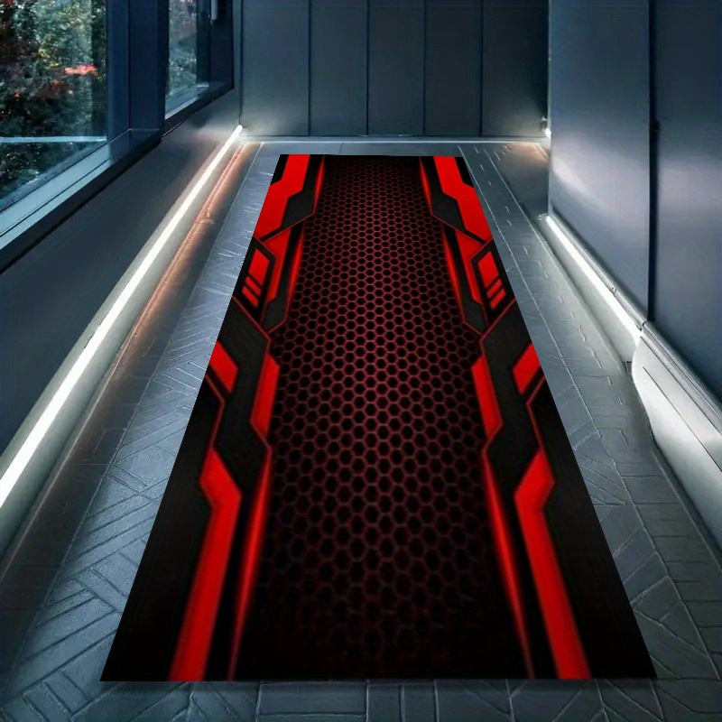 Red Black Honeycomb Motorcycle - Home Bathroom Floor Mats review and price