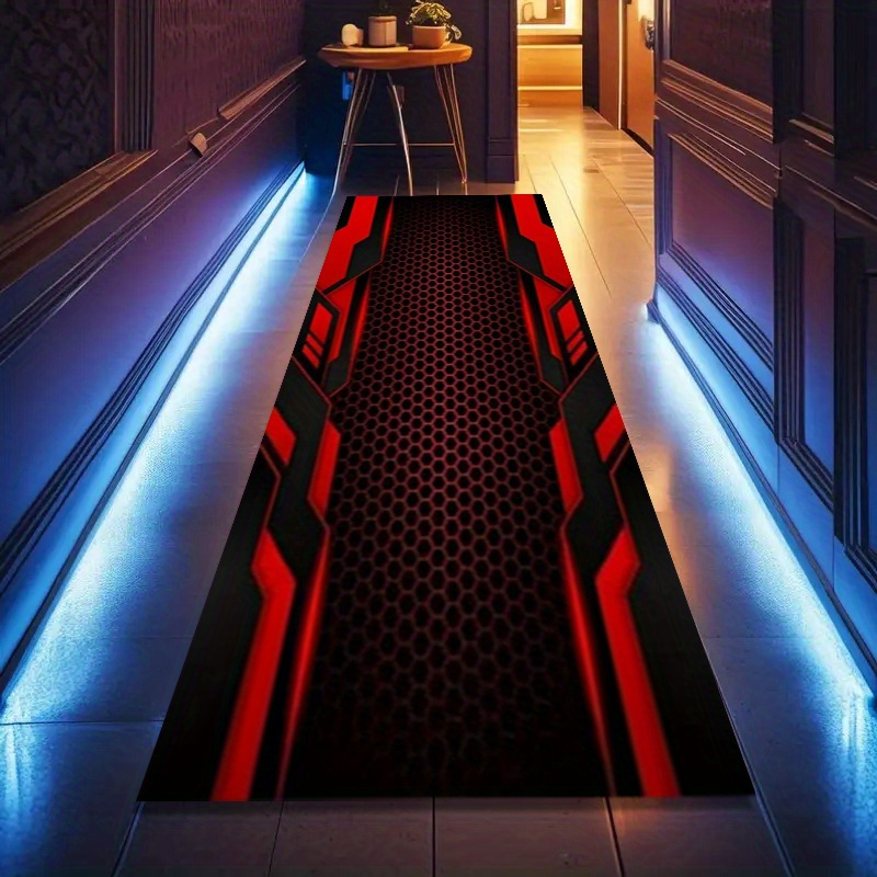 Red Black Honeycomb Motorcycle - Home Bathroom Floor Mats review and price
