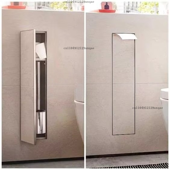 304 Stainless Steel Embedded W - Toilet Brush Holder review and price