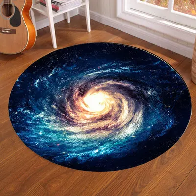 Galaxy Earth Moon Round Carpet - Home Bathroom Floor Mats review and price