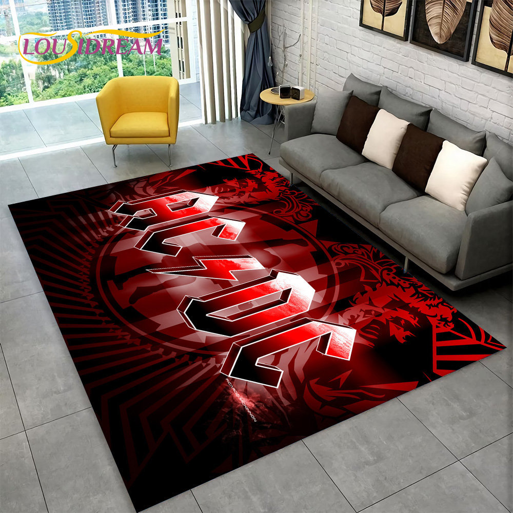 AC/DC Rock Band Area Rug Large - Home Bathroom Floor Mats review and price