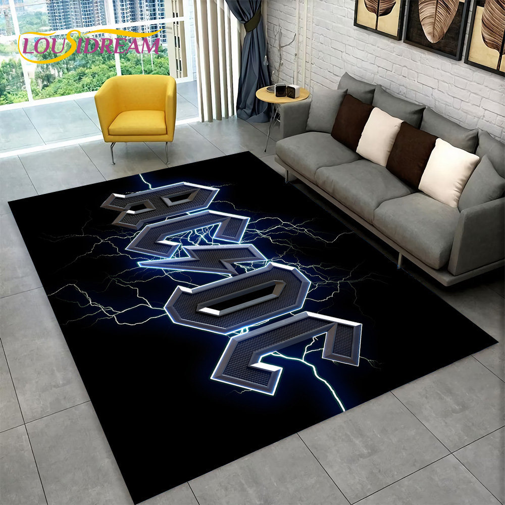 AC/DC Rock Band Area Rug Large - Home Bathroom Floor Mats review and price