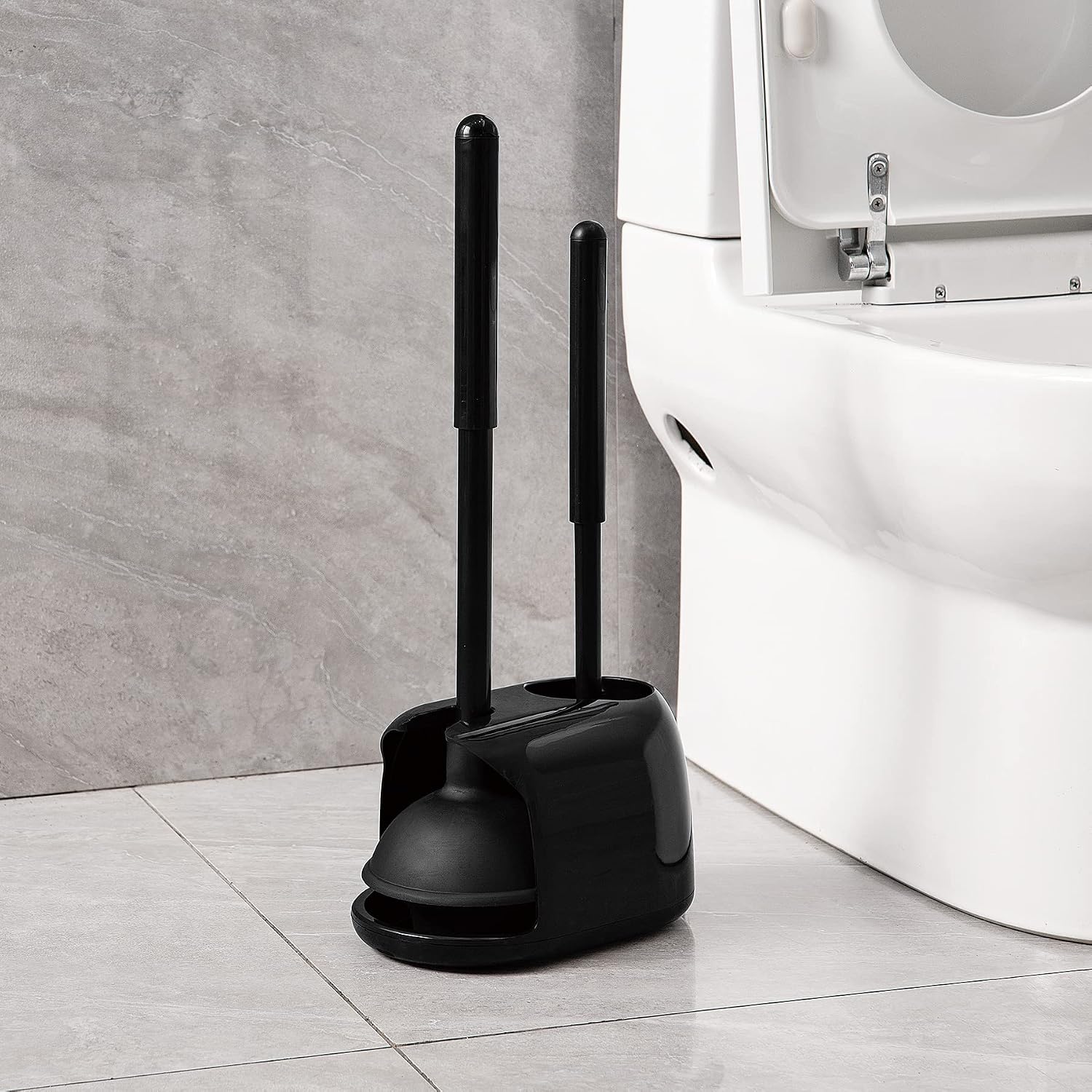 2 In 1 Toilet Brush And Plunge - Toilet Brush Holder review and price