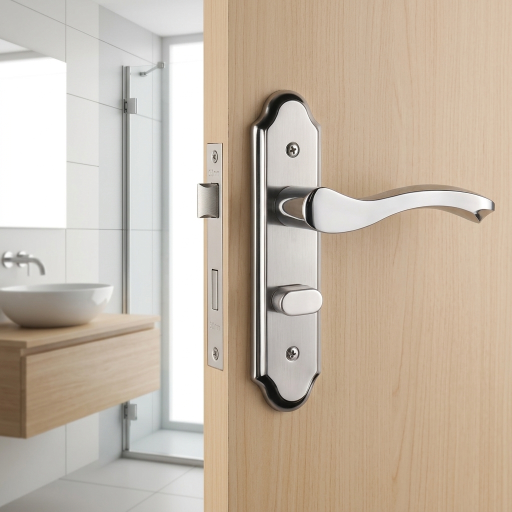 Door Lock Aluminum Alloy Priva - Home Bathroom Hardware review and price
