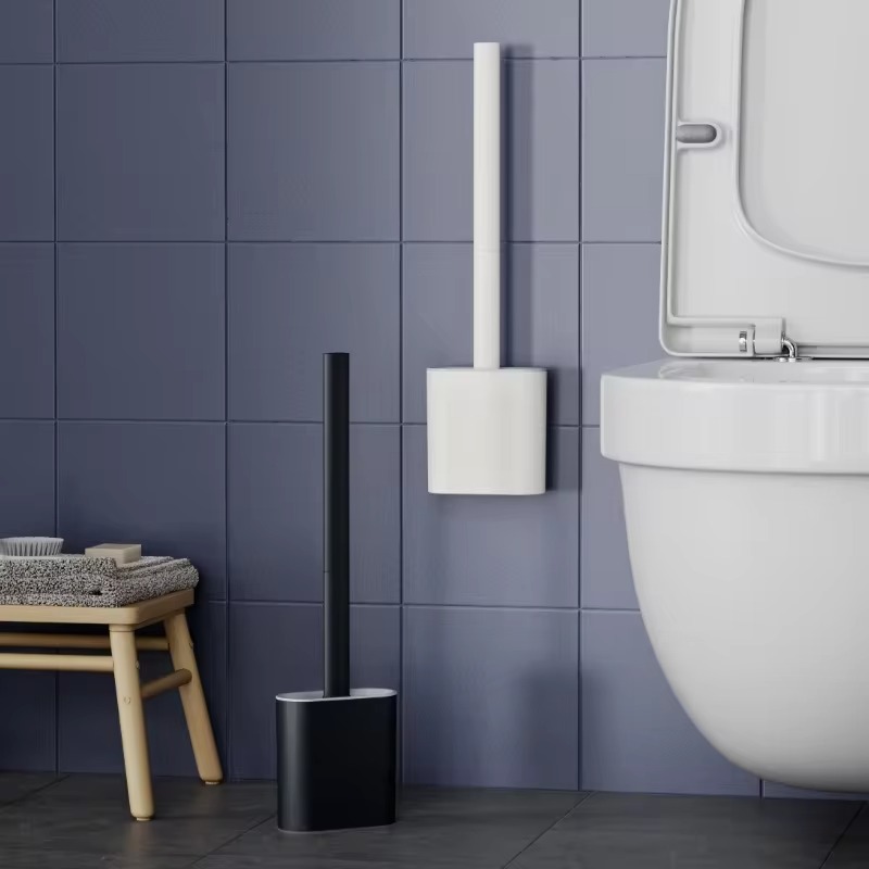 1PC Black Wall Mounted Toilet  - Toilet Brush Holder review and price